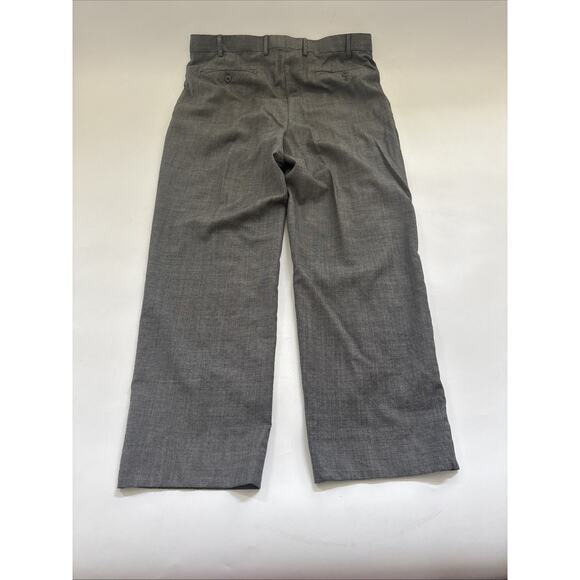 VINTAGE Zanella GRAY Virgin WOOL Trouser Men’s 36x28 Made in ITALY - Picture 5 of 11